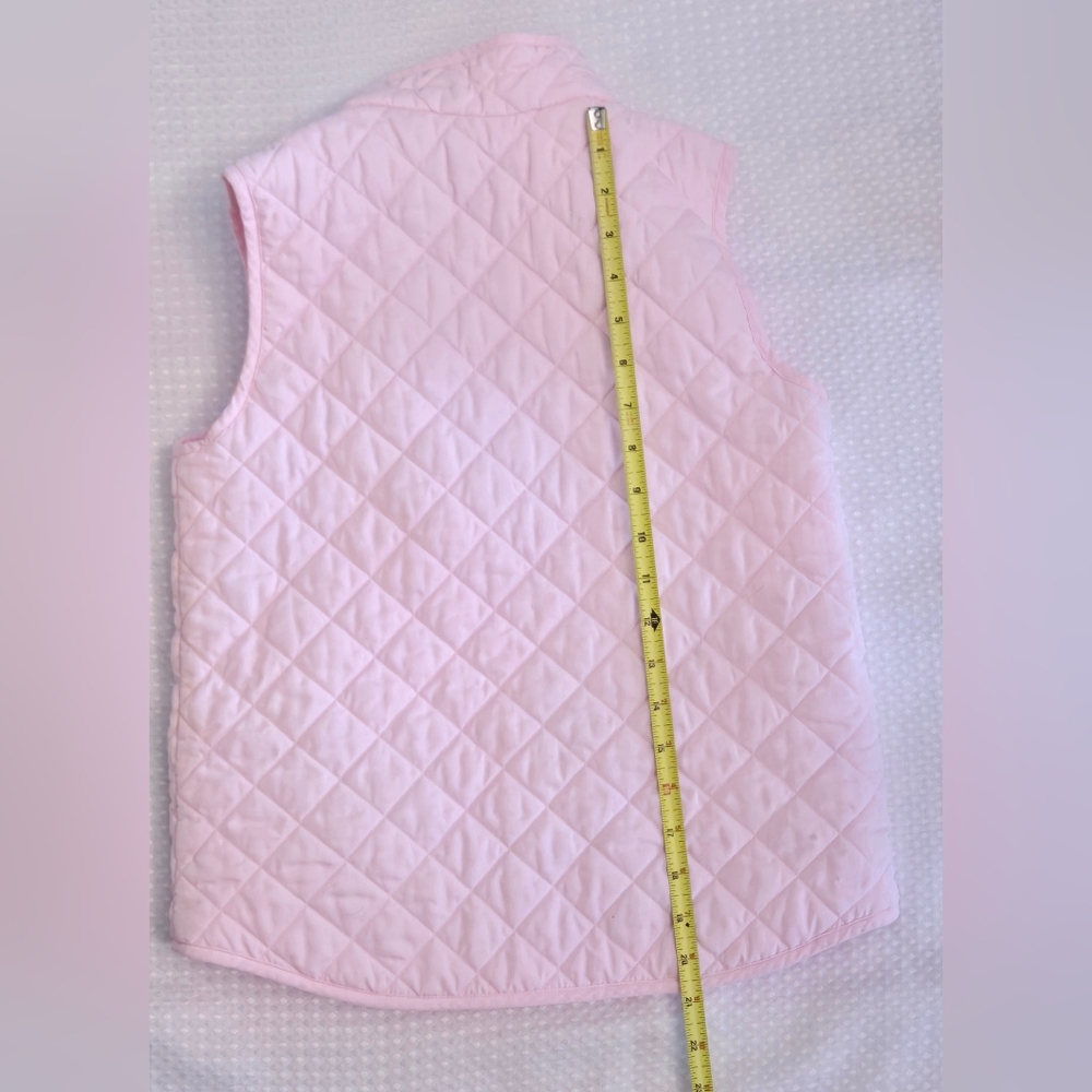 Crew Cuts / J Crew Pink Quilted Gitls Vest Size 10 *** Some Small Spots See Pics - Picture 3 of 7